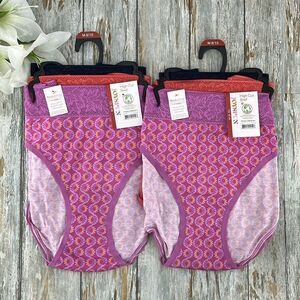 Women's Modal and Lace Hi Cut Panties Underwear Brief 2, 3-Packs Size M
